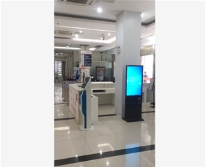 宣城涇縣政務中心43寸立式查詢機，帶刷二代身份證功能